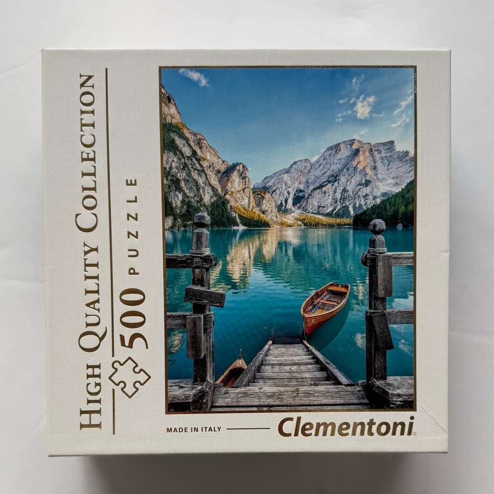 Clementoni Braies Lake, Italy 500-Piece Puzzle High Quality Collection